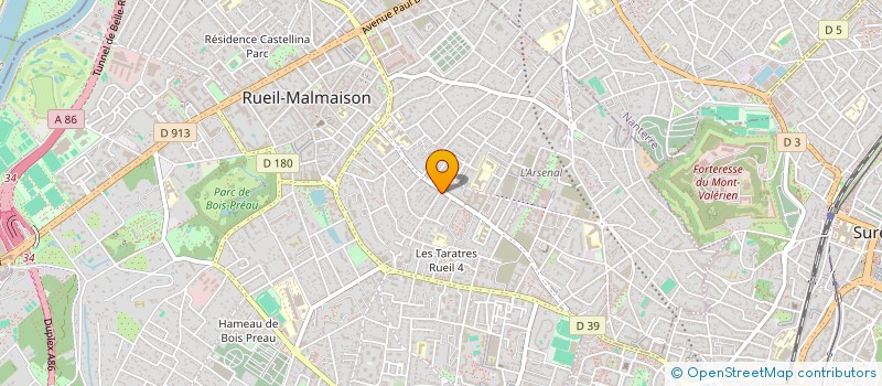 localisation de l'entreprise LE TILLEUL COUPE DU CLAUDE à RUEIL-MALMAISON