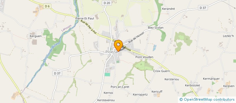 localisation de l'entreprise LE TINY SALON  PLOEZAL