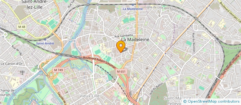 localisation de l'entreprise LE TIOT PAIN BELGE à LA MADELEINE