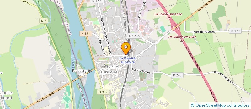 localisation de l'entreprise LE TIP'S à LA CHARITE-SUR-LOIRE