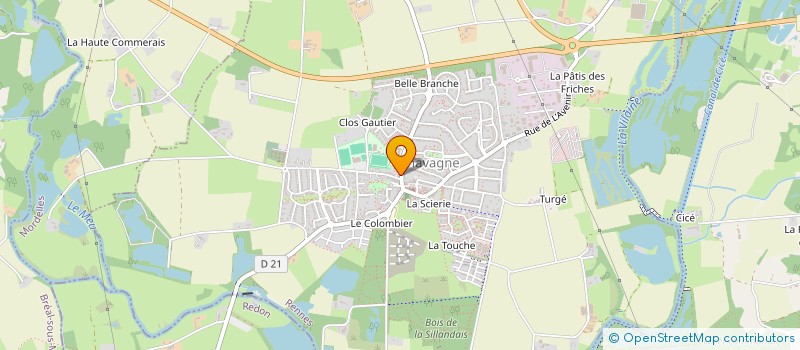 localisation de l'entreprise LE TIPI ROSE  CHAVAGNE