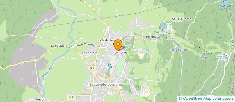 localisation de l'entreprise LE TIPSY  PLATEAU D'HAUTEVILLE