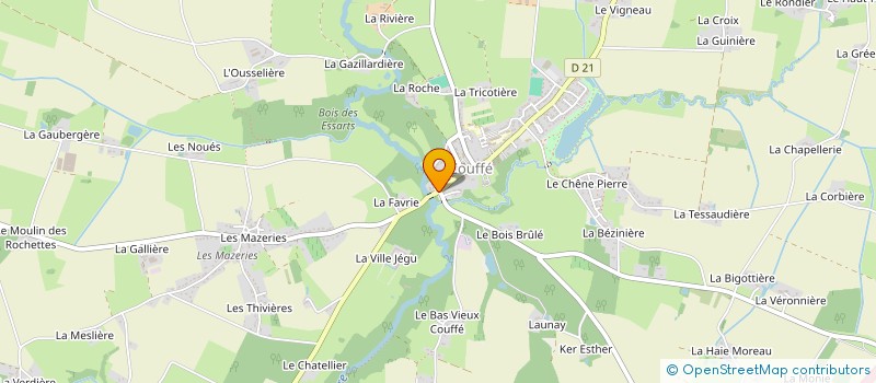 localisation de l'entreprise LE TIRE BOUCHON  COUFFE