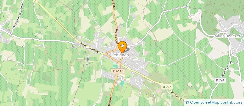 localisation de l'entreprise LE TIROIR A COULISSE  LEDIGNAN