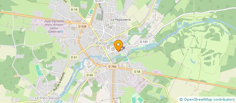 localisation de l'entreprise LE TIROIR A COUVERTS à BAUGE-EN-ANJOU