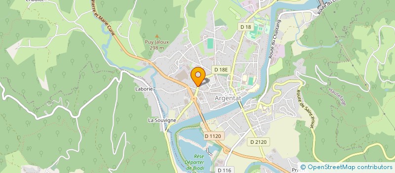 localisation de l'entreprise LE TIROIR A FOURCHETTES  ARGENTAT-SUR-DORDOGNE