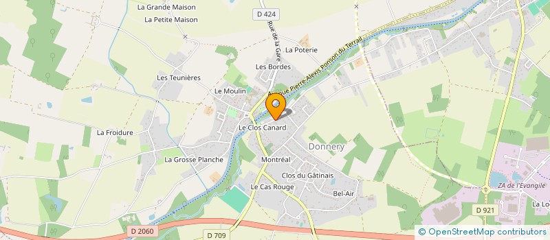 localisation de l'entreprise LE TIROIR AUX SOUVENIRS à DONNERY