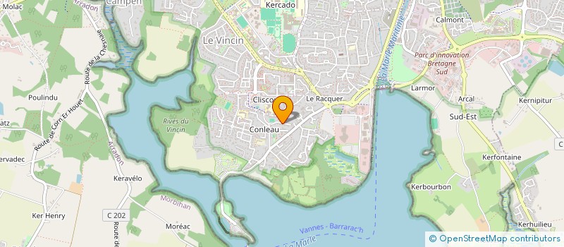 localisation de l'entreprise LE TIROIR OUVERT à VANNES