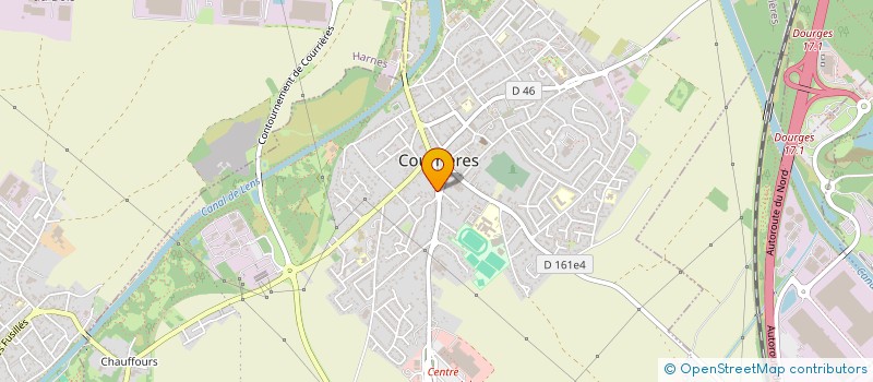 localisation de l'entreprise LE TIROIRS-CRAP  COURRIERES