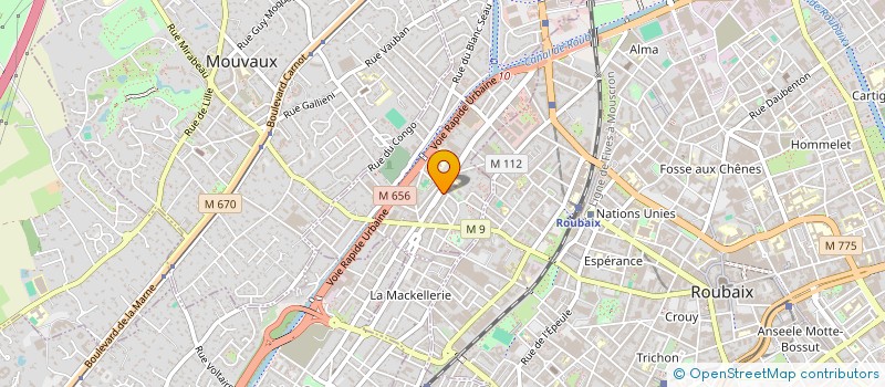 localisation de l'entreprise LE TIRWANA SARL  TOURCOING