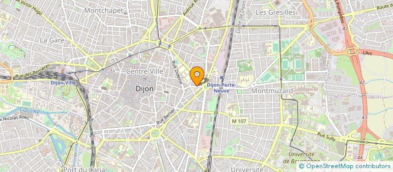localisation de l'entreprise LE TISCALI S N C à DIJON