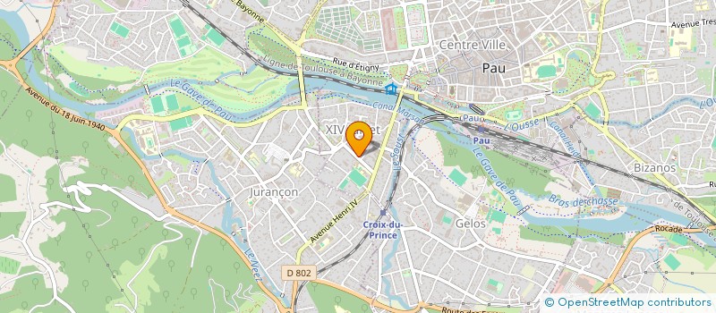 localisation de l'entreprise LE TITEN à PAU
