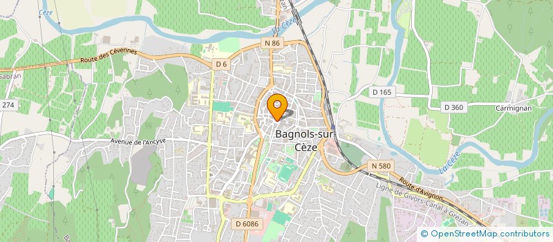 localisation de l'entreprise LE TITIN  BAGNOLS-SUR-CEZE