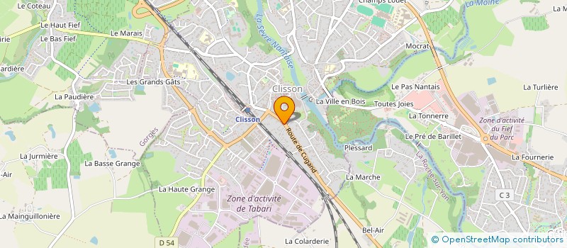 localisation de l'entreprise LE TIVOLI  CLISSON