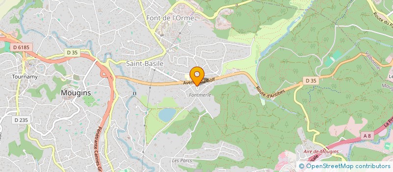 localisation de l'entreprise LE TIVOLI à MOUGINS