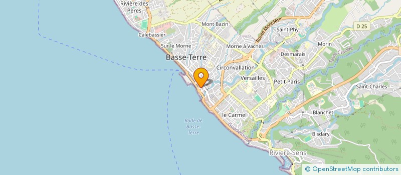 localisation de l'entreprise LE TOIT ANTILLAIS ROSE  BASSE-TERRE