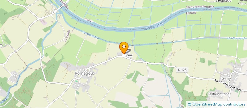 localisation de l'entreprise LE TOIT CHARENTAIS  ROMEGOUX