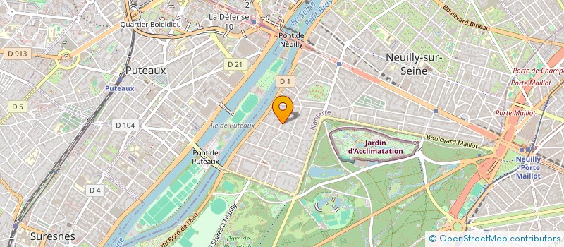 localisation de l'entreprise LE TOIT DE LONGCHAMP à NEUILLY-SUR-SEINE