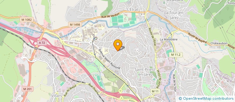 localisation de l'entreprise LE TOIT DE ST JACQUES  SAINT-PRIEST-EN-JAREZ