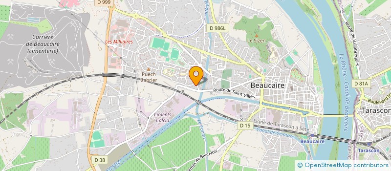 localisation de l'entreprise LE TOIT DES BELLES PIERRES  BEAUCAIRE