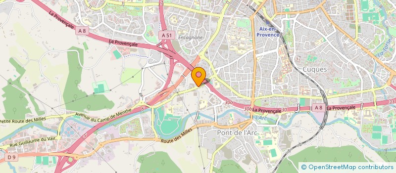 localisation de l'entreprise LE TOIT DES CAPUCINS  AIX-EN-PROVENCE