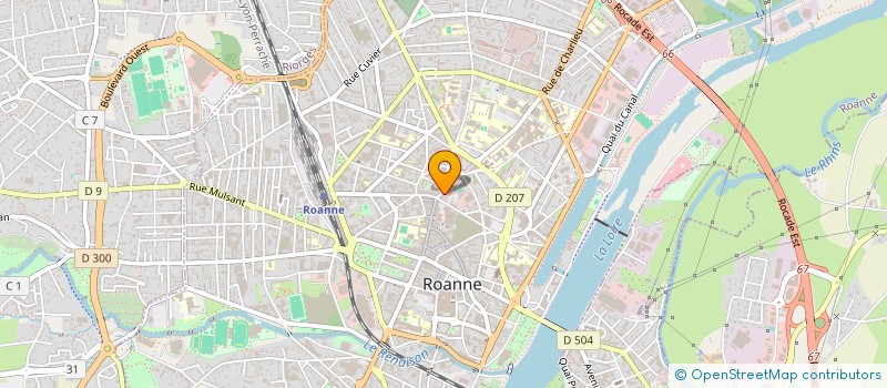 localisation de l'entreprise LE TOIT DU BONHEUR  ROANNE