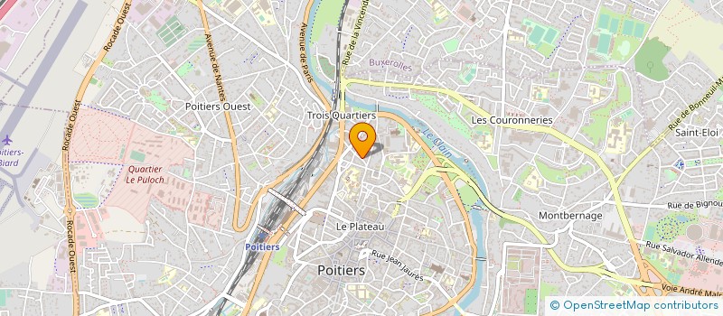localisation de l'entreprise LE TOIT DU MONDE à POITIERS