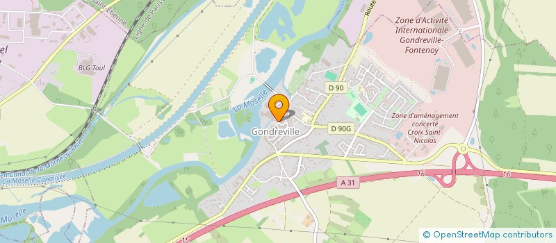 localisation de l'entreprise LE TOIT LORRAIN à GONDREVILLE