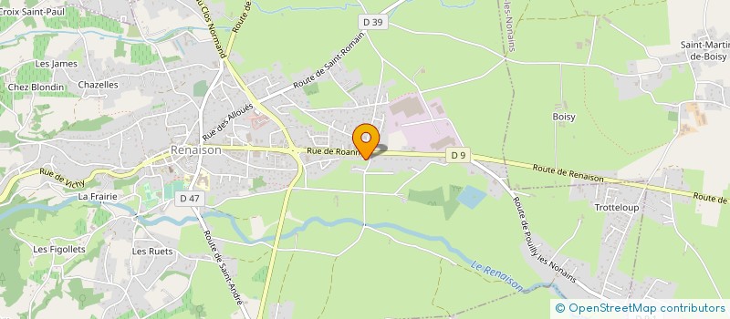 localisation de l'entreprise LE TOIT RENAISONNAIS à RENAISON
