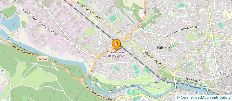 localisation de l'entreprise LE TOIT ROUGE à BILLERE