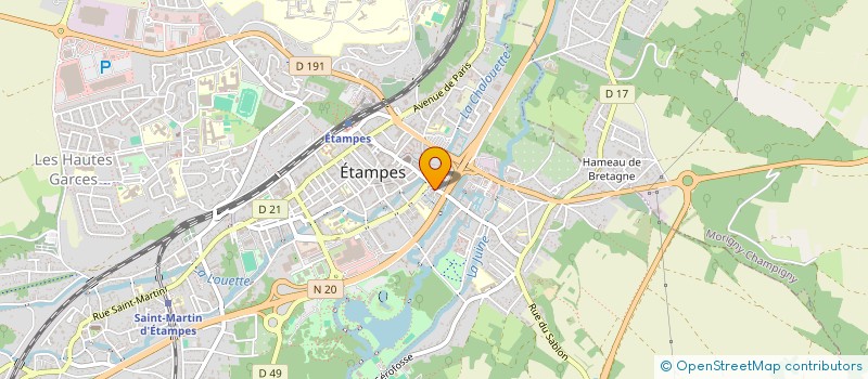 localisation de l'entreprise LE TOM POUCE à ETAMPES