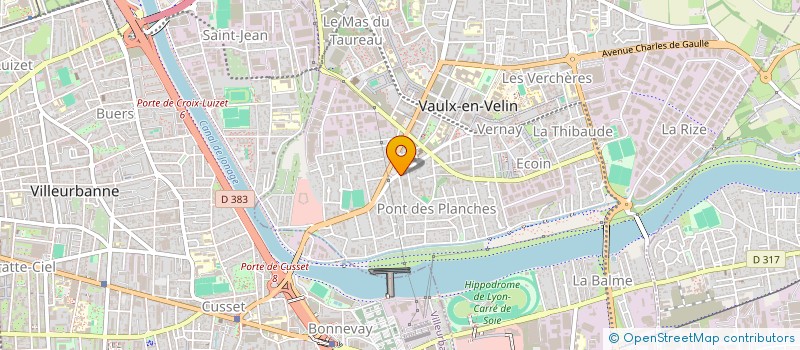 localisation de l'entreprise LE TONNEAU  VAULX-EN-VELIN