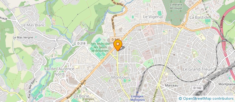 localisation de l'entreprise LE TONNEAU à LIMOGES