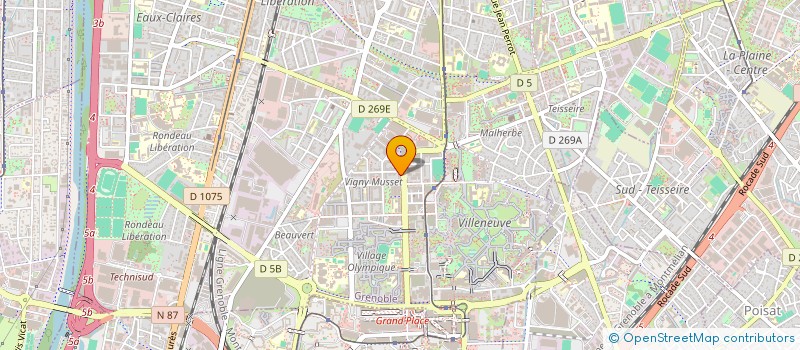 localisation de l'entreprise LE-TOP-TRANSPORT à GRENOBLE