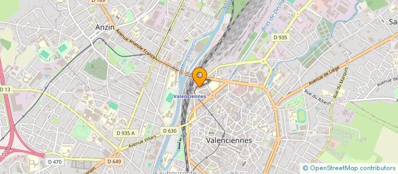 localisation de l'entreprise LE TOPAZE à VALENCIENNES