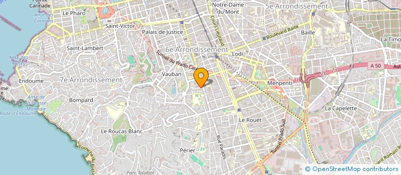 localisation de l'entreprise LE TOPAZE  MARSEILLE