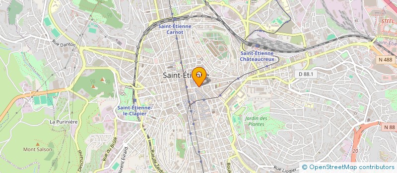 localisation de l'entreprise LE TOPLUS à SAINT-ETIENNE