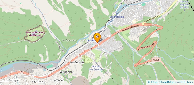 localisation de l'entreprise LE TOPO IMMO à CHAMONIX-MONT-BLANC