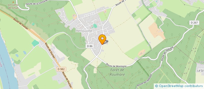 localisation de l'entreprise LE TOQUE NORMAND  HENOUVILLE