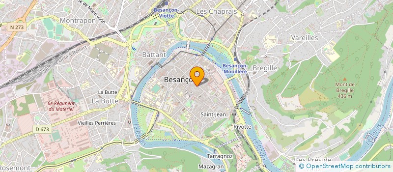 localisation de l'entreprise LE TORREFACTEUR BISONTIN à BESANCON