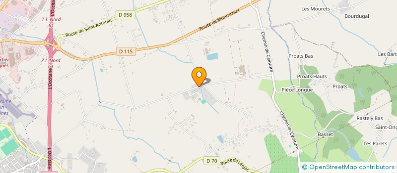 localisation de l'entreprise LE TOSS  MONTAUBAN