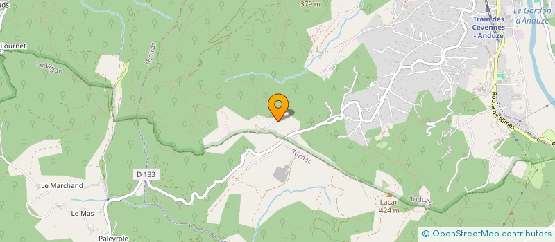 localisation de l'entreprise LE TOUCAN  ANDUZE