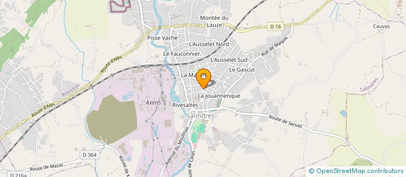 localisation de l'entreprise LE TOUCAN  SALINDRES