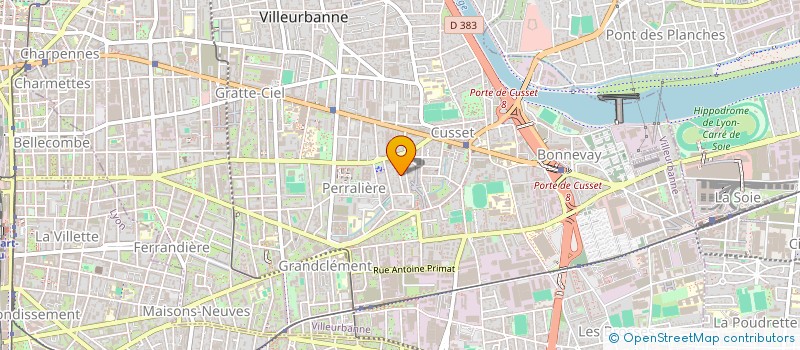 localisation de l'entreprise LE TOUCAN - RESSOURCERIE POUR ENFANTS  VILLEURBANNE