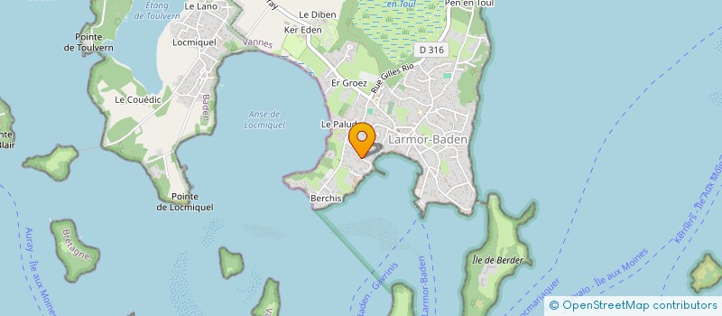 localisation de l'entreprise LE TOULCO  LARMOR-BADEN