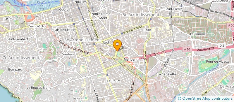localisation de l'entreprise LE TOULON 83 à MARSEILLE