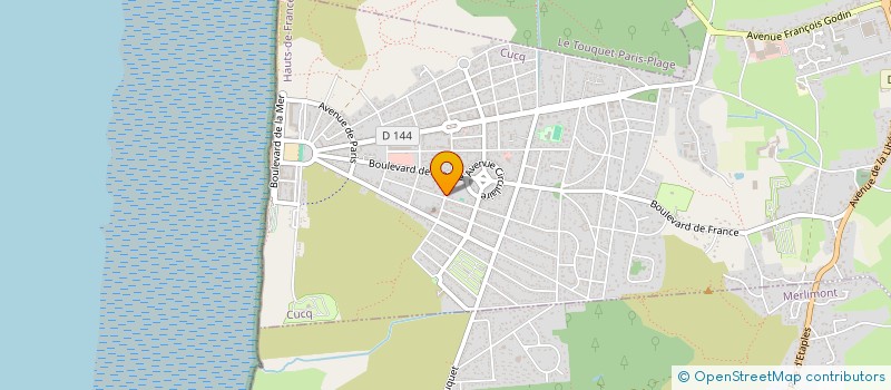 localisation de l'entreprise LE TOUQUET EN FETE à CUCQ