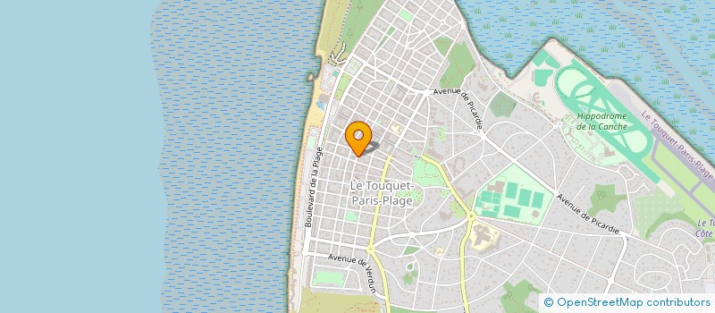 localisation de l'entreprise LE TOUQUET IMMOBILIER à LE TOUQUET-PARIS-PLAGE