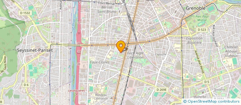 localisation de l'entreprise LE TOUQUET N 3  GRENOBLE