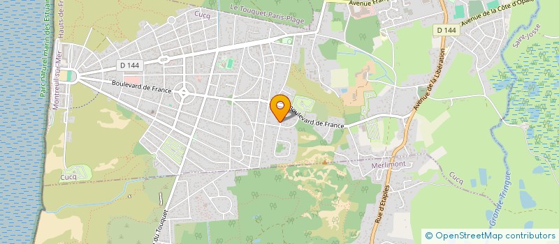 localisation de l'entreprise LE TOUQUET VINTAGE IMMO  TUBERSENT